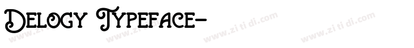 Delogy Typeface字体转换